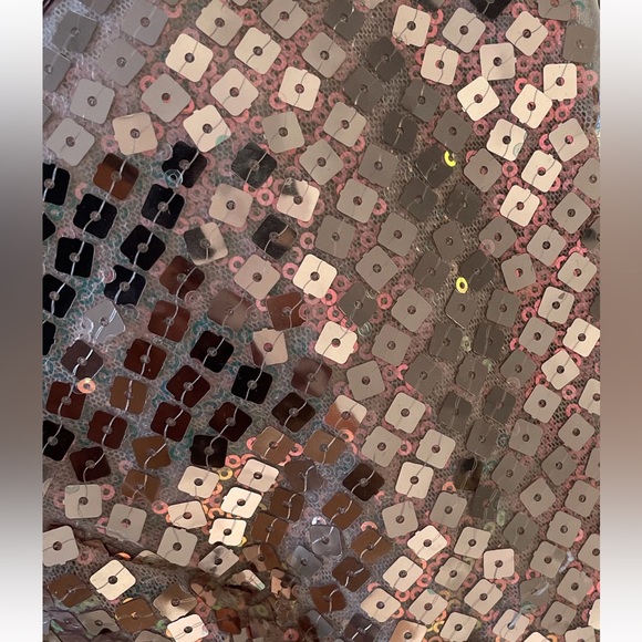 NEW Maternity Jordan Gown- Rose Gold Sequins size Medium - Picture 6 of 7